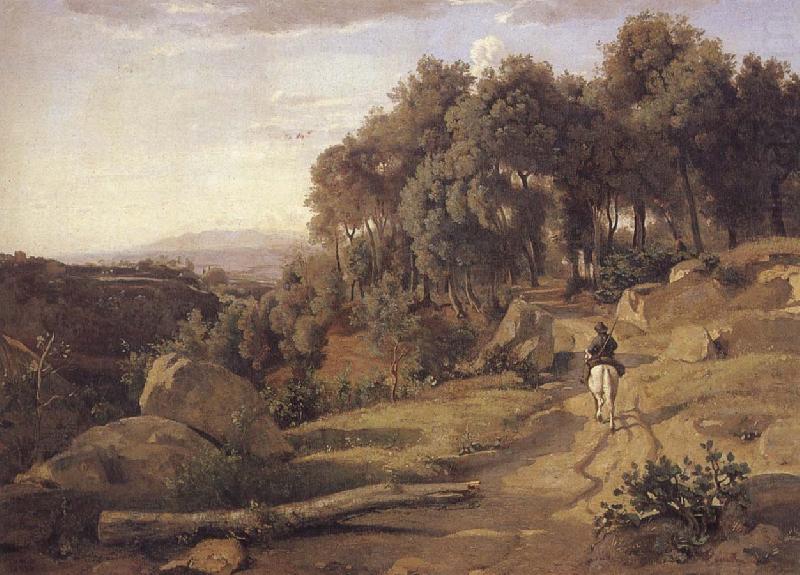 A view of the burner of Volterra, camille corot